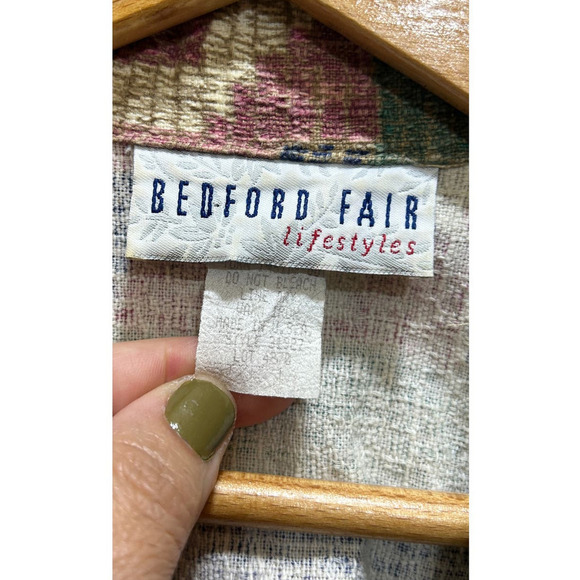 Bedford Fair Lifestyles VTG Blazer /Jacket O/S Tapestry Southwestern Aztec USA - Picture 4 of 7